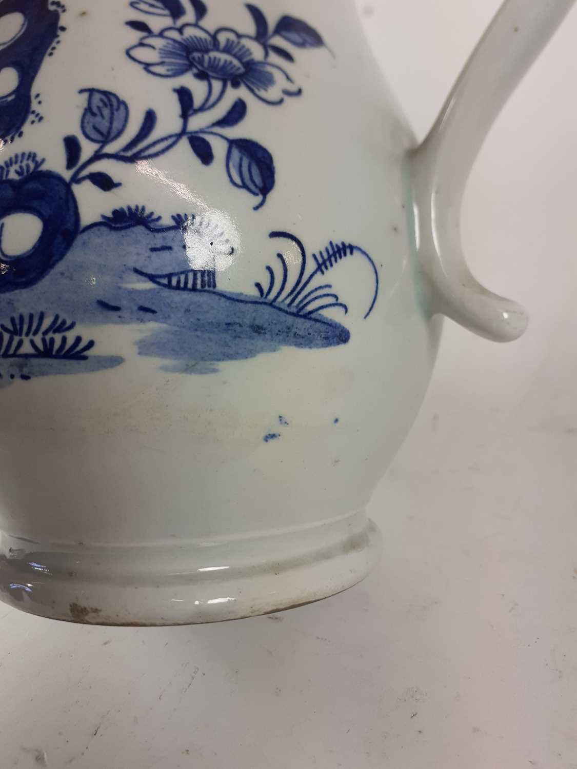 A Lowestoft Coffee Pot and Cover, circa 1770, of baluster form, painted in underglaze blue with - Image 14 of 20