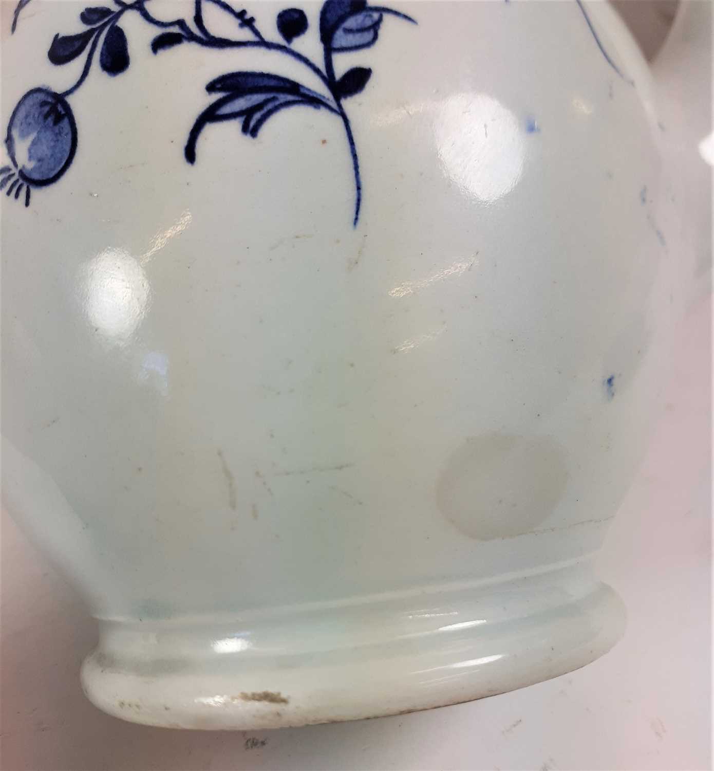 A Lowestoft Coffee Pot and Cover, circa 1770, of baluster form, painted in underglaze blue with - Image 3 of 20