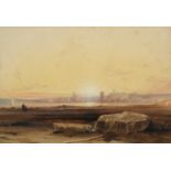 Thomas Miles Richardson Jnr. RWS (1813-1890) "Tynemouth"Signed and dated 1836, watercolour with