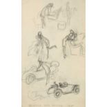 Ernest Howard Shepard MC OBE (1879-1976)"Priscilla goes visiting 1927" Inscribed, pencil, 33cm by