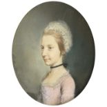 Hugh Douglas Hamilton (1739-1808) IrishPortrait of Miss Davy, Grand-Daughter of Frances Fitz