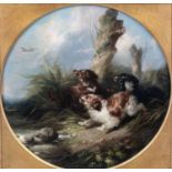 George Armfield (1808-1893)Spaniels flushing out DuckSigned and dated 1867?, oil on canvas, 58.