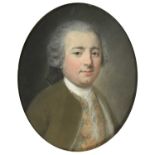 Hugh Douglas Hamilton (1739-1808) IrishPortrait of Bellingham Boyle MP for BrandonbridgePastel, 18cm