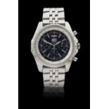 Breitling: A Stainless Steel Automatic Calendar Chronograph Wristwatch signed Breitling, model: Brei