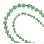 A Jade Bead Necklace