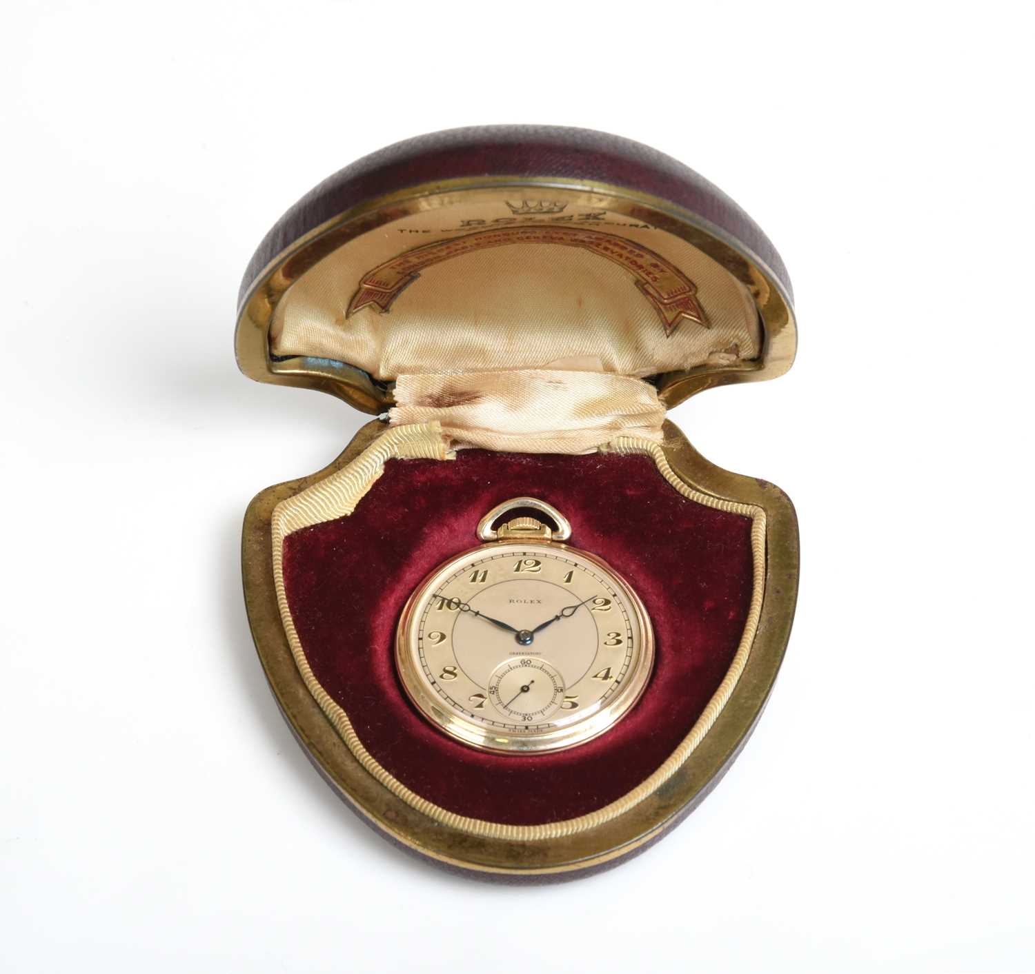 Rolex: A Rare Art Deco Observatory Quality Open Faced Pocket Watch signed Rolex, Observatory, circa - Image 2 of 12