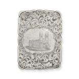 A Victorian Silver Card-Case by Foxall and Co., Birmingham, 1850