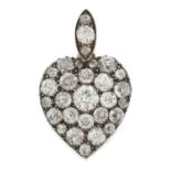 An Edwardian Diamond Heart Pendant
