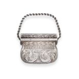 A Victorian Silver Vinaigrette by Gervase Wheeler, Birmingham, 1840