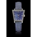 Corum: A Lady's Stainless Steel Diamond Set Wristwatch signed Corum, model: Trapeze, ref: 105.404.20