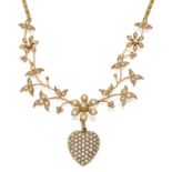 An Edwardian Split Pearl and Diamond Necklace circa 1905