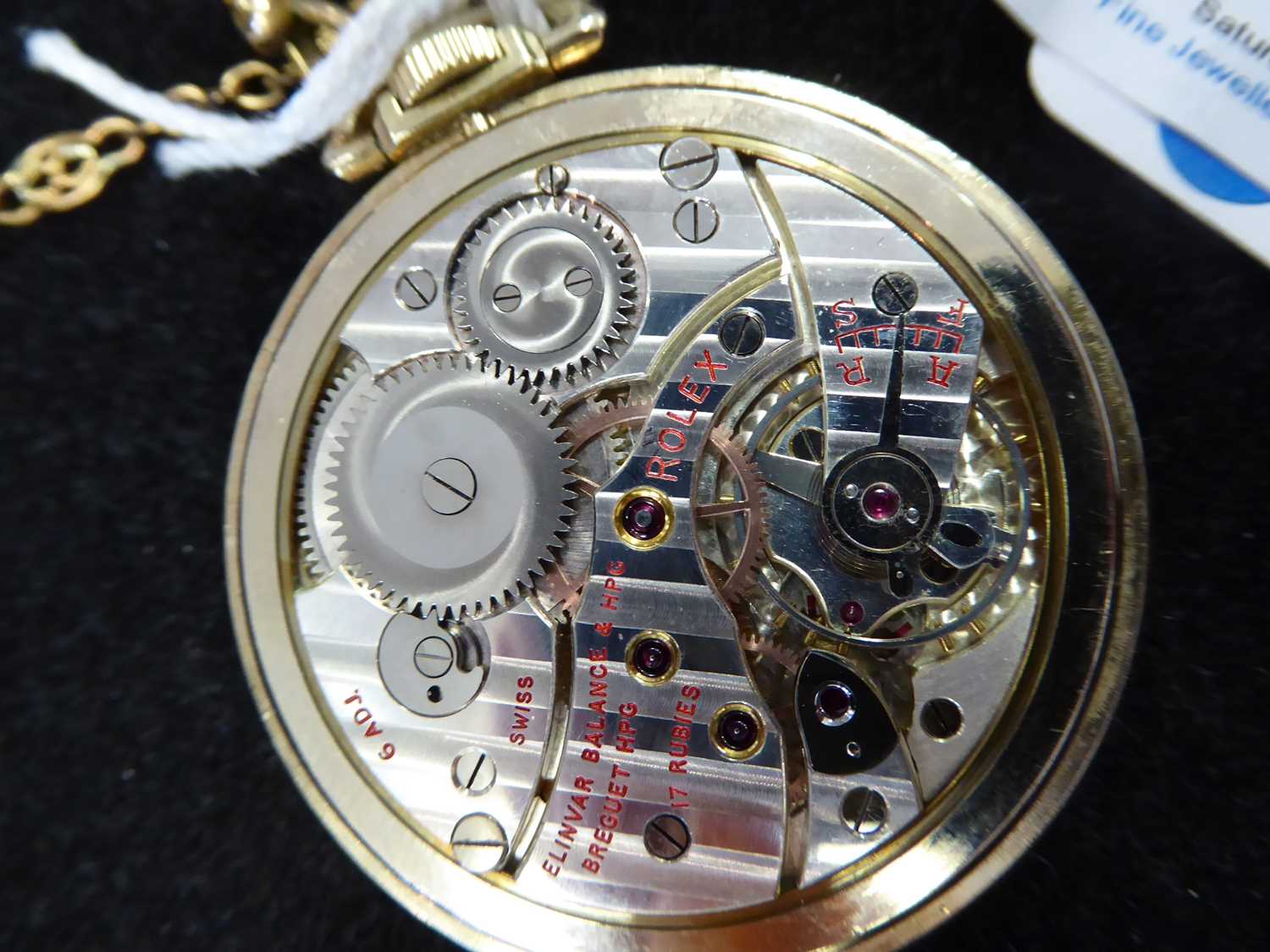 Rolex: A Rare Art Deco Observatory Quality Open Faced Pocket Watch signed Rolex, Observatory, circa - Image 7 of 12