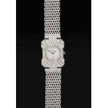 Bucherer: A Lady's 18 Carat White Gold Diamond Set Wristwatch signed Bucherer, circa 1995