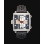 Tag Heuer: A Stainless Steel Limited Edition Automatic Calendar Chronograph Wristwatch signed Tag He