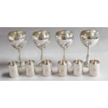 A Set of Four Elizabeth II Silver Goblets, by James Dixon and Sons Ltd., Sheffield, 1957, each