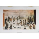 After Laurence Stephen Lowry RBA, RA (1887-1976)"The Park"Numbered 617/850 and blind stamped 'HD