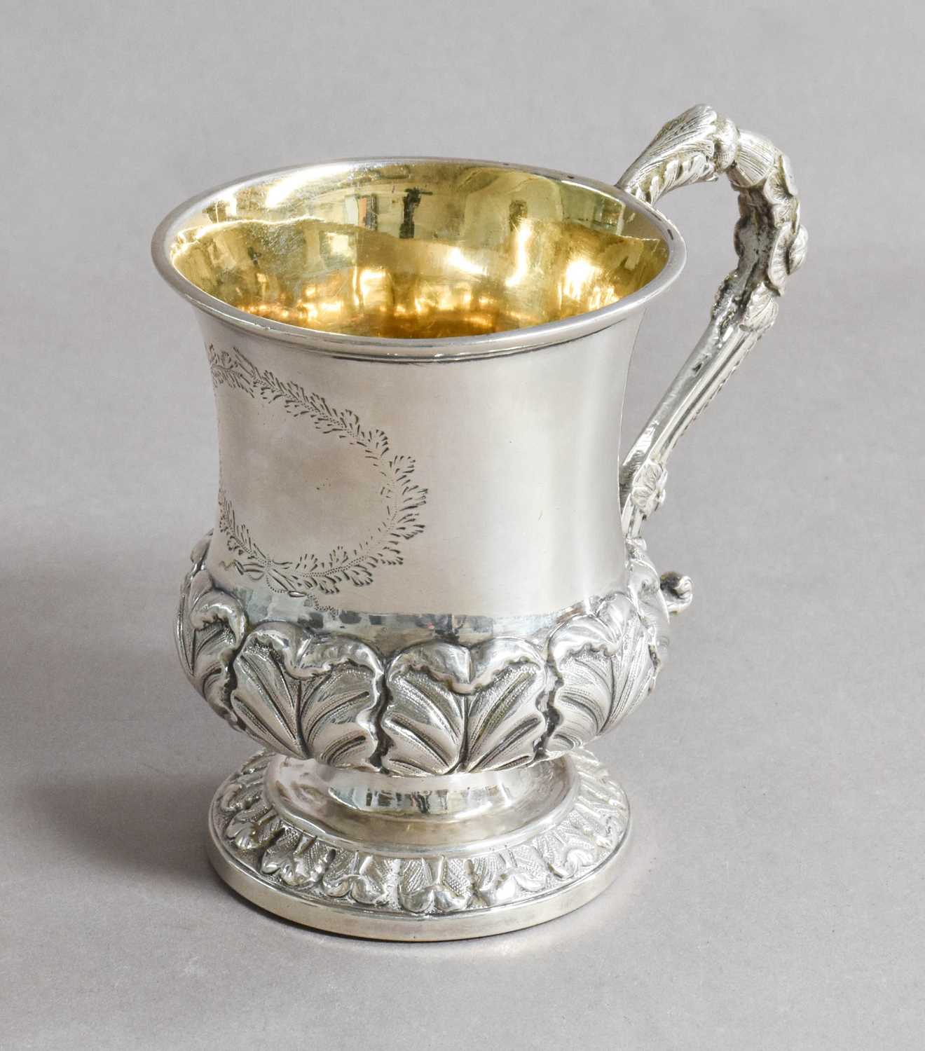 A William IV Silver Christening-Mug, Possibly by Edward Edwards, London, 1830, tapering cylindrical,