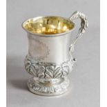 A William IV Silver Christening-Mug, Possibly by Edward Edwards, London, 1830, tapering cylindrical,