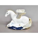 A Royal Crown Derby paperweight, 'Pegasus', designed by June Branscombe, the first of a pair of