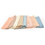 Assorted Circa 1930s and Later Lingerie Fabrics, comprising approximately 15 differing lengths of