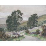 James L Brooke (20th century) ''Yorkshire landscape'' Signed oil on board, 39.5cm by 49.5cm