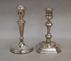Two Elizabeth II Silver Candlesticks, Each by by Carrs of Sheffield Ltd., Sheffield, One 1994, the