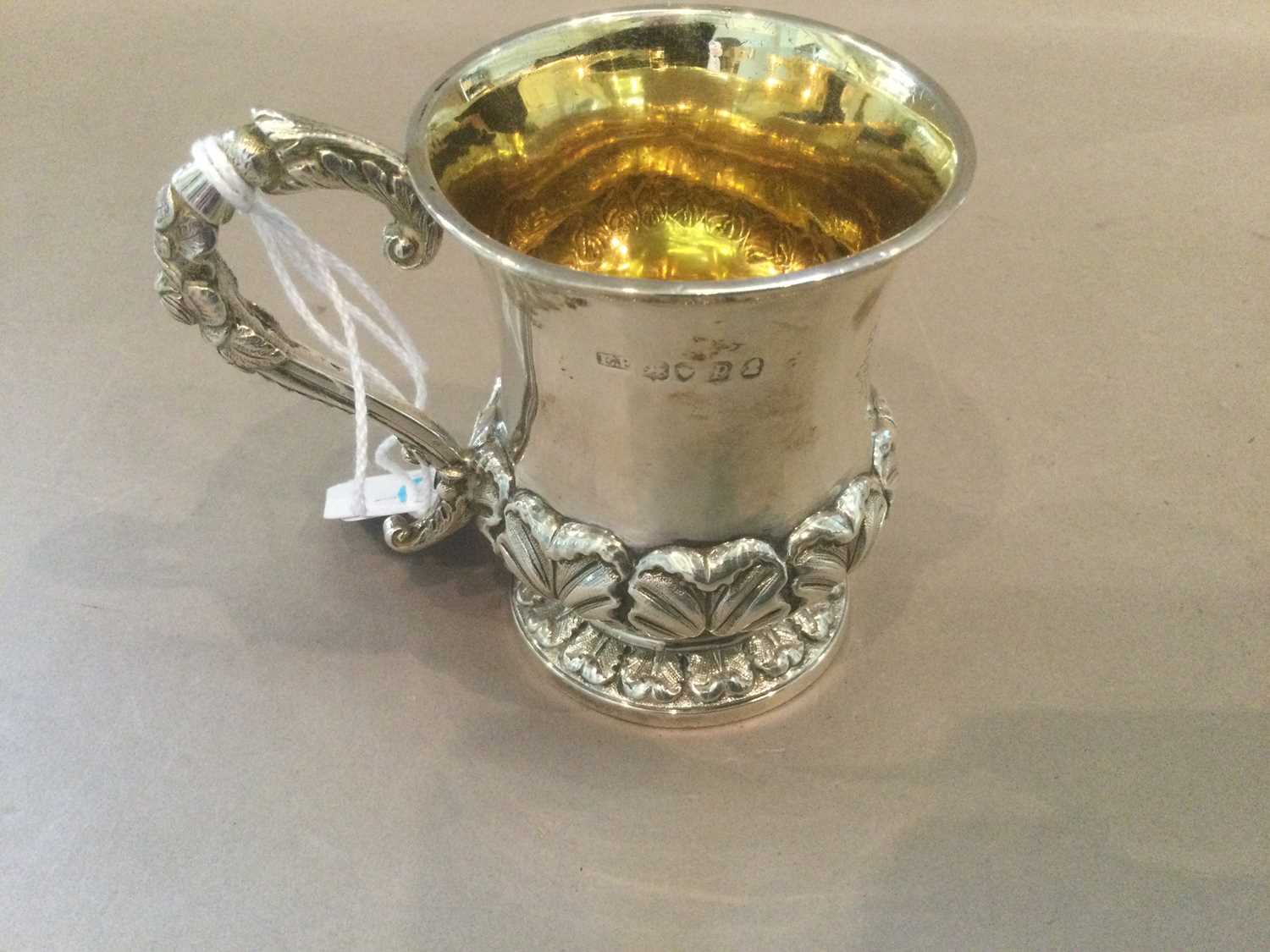 A William IV Silver Christening-Mug, Possibly by Edward Edwards, London, 1830, tapering cylindrical, - Image 3 of 3