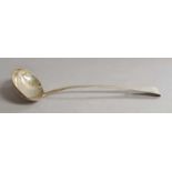 A George III Silver Soup-Ladle, by Solomon Hougham, London, 1801, Old English pattern, 32cm long,