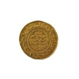 ♦Fatmid Caliphs of Egypt, Gold Dinar of Al-Mustansir AH427-487 (1036-1094AD), diameter 22mm,