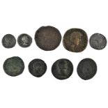 9 x Roman Imperial, comprising: Septimius Severus (AD193-211) Denarius, obv. SEVERVS PIVS AVG,