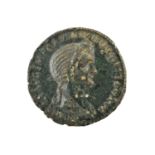 ♦Roman Imperial, Domitia Longina (wife of Domitian 81-96AD) AE As, obv. DOMITIA AVG IMP CAES DIVI