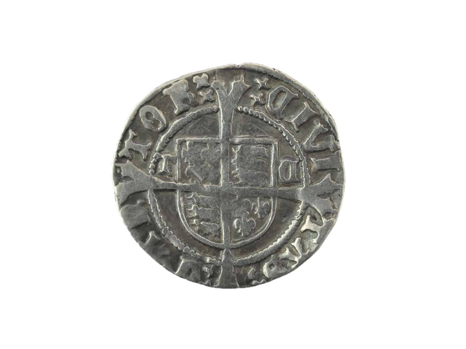 Henry VIII, Halfgroat 1533-1544, Second Coinage, Canterbury Mint, Archbishop Cranmer, mm Catherine - Image 2 of 2