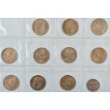 ♦Victoria, 10 x Pennies & a Halfpenny, all 1899, a couple with very minor carbon spots & light