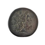 ♦3 x Ptolemaic Kingdom of Egypt, Hammered Bronze Coins comprising: (1) Ptolemy II Philadelphos (