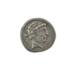 ♦Romano-Celtiberian, Silver Drachm (circa 200-150BC), struck in the city of Osca (called Bolskan