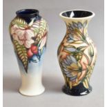 A modern Moorcroft pottery vase, factory marks M.C.C and numbered 105/250, signed in gold pen Debbie