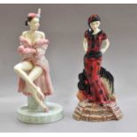 Kevin Francis figures: ' Evangeline' and 'Charlie', produced by Peggy Davies Ceramics, boxed (2)