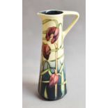 A modern Moorcroft pottery Fritillary pattern jug, factory marks and signed in gold pen Rachel