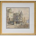 James Nimmo (fl.1881-1898) Scottish Edinburgh street scene Signed, watercolour, together with a