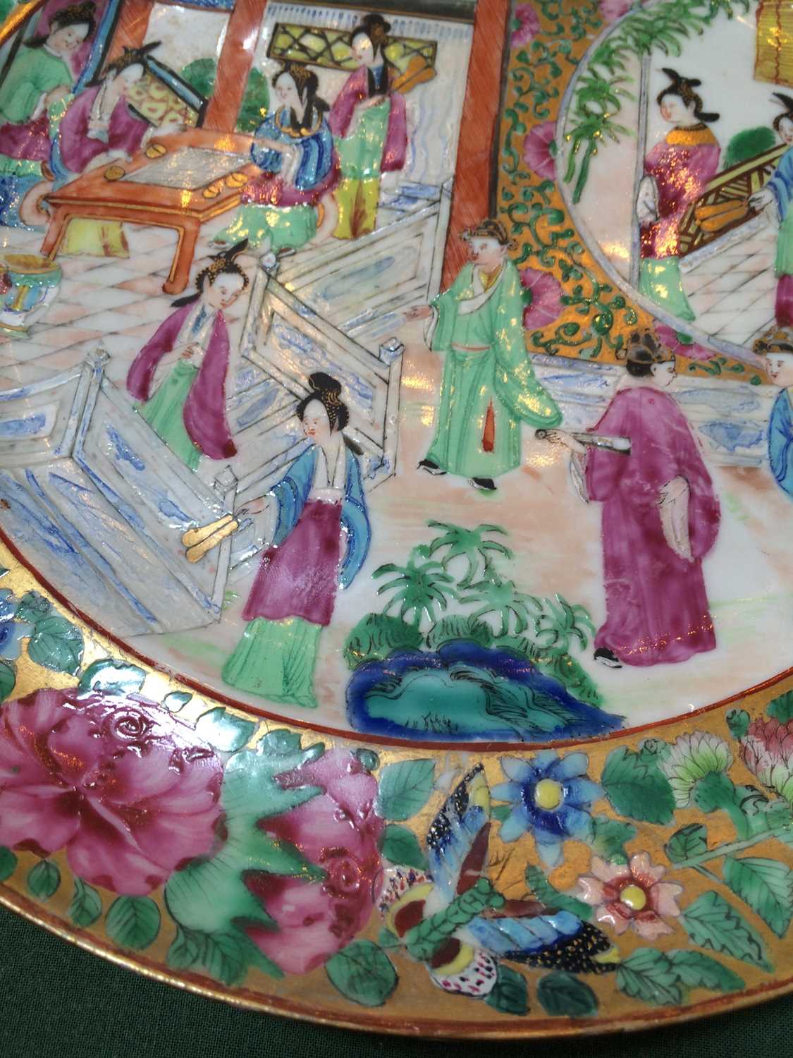 A Chinese Canton Decorated Persian-Market Plate, circa 1855, typically painted in famille rose - Image 13 of 13