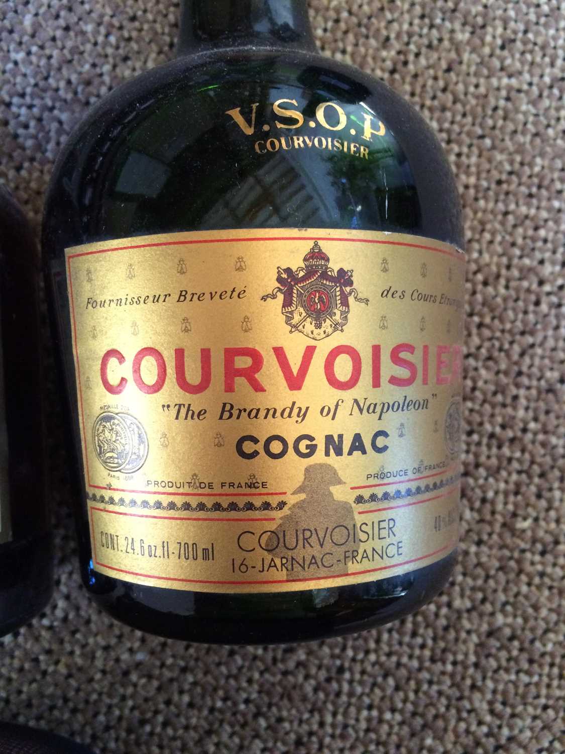 Le Bijou Ambré Fine Old Cognac, personalised label (one bottle), Courvoisier Napoleon Cognac (one - Image 9 of 17