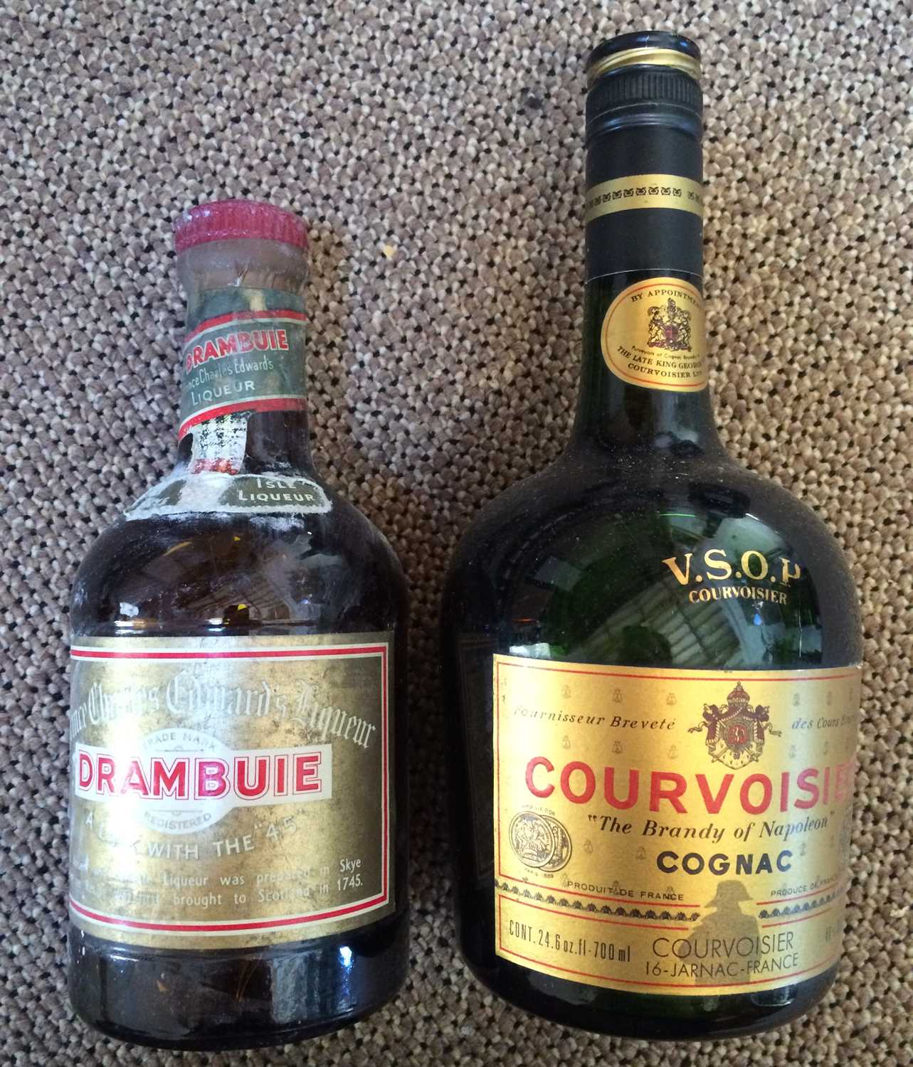 Le Bijou Ambré Fine Old Cognac, personalised label (one bottle), Courvoisier Napoleon Cognac (one - Image 6 of 17