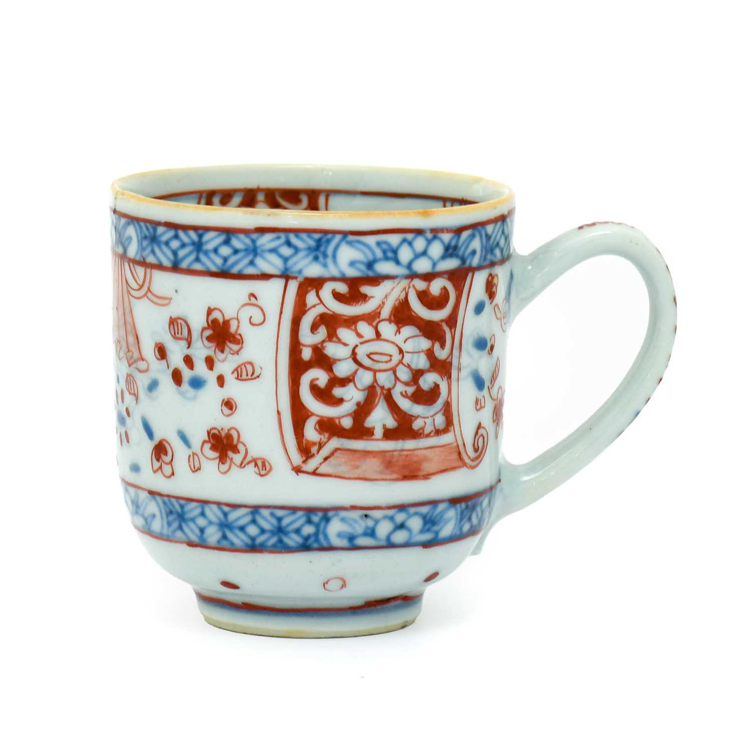 An English-Decorated Chinese Porcelain Coffee Cup, Qianlong, painted in iron-red with scroll - Image 5 of 53