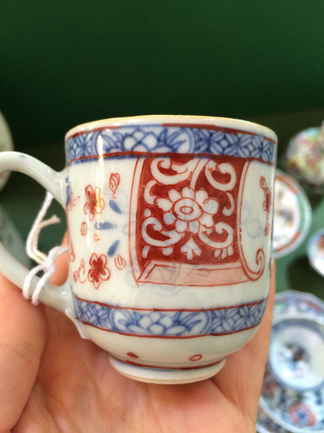 An English-Decorated Chinese Porcelain Coffee Cup, Qianlong, painted in iron-red with scroll - Image 34 of 53