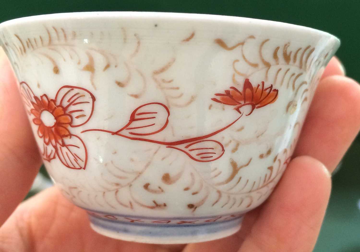 An English-Decorated Chinese Porcelain Coffee Cup, Qianlong, painted in iron-red with scroll - Image 28 of 53
