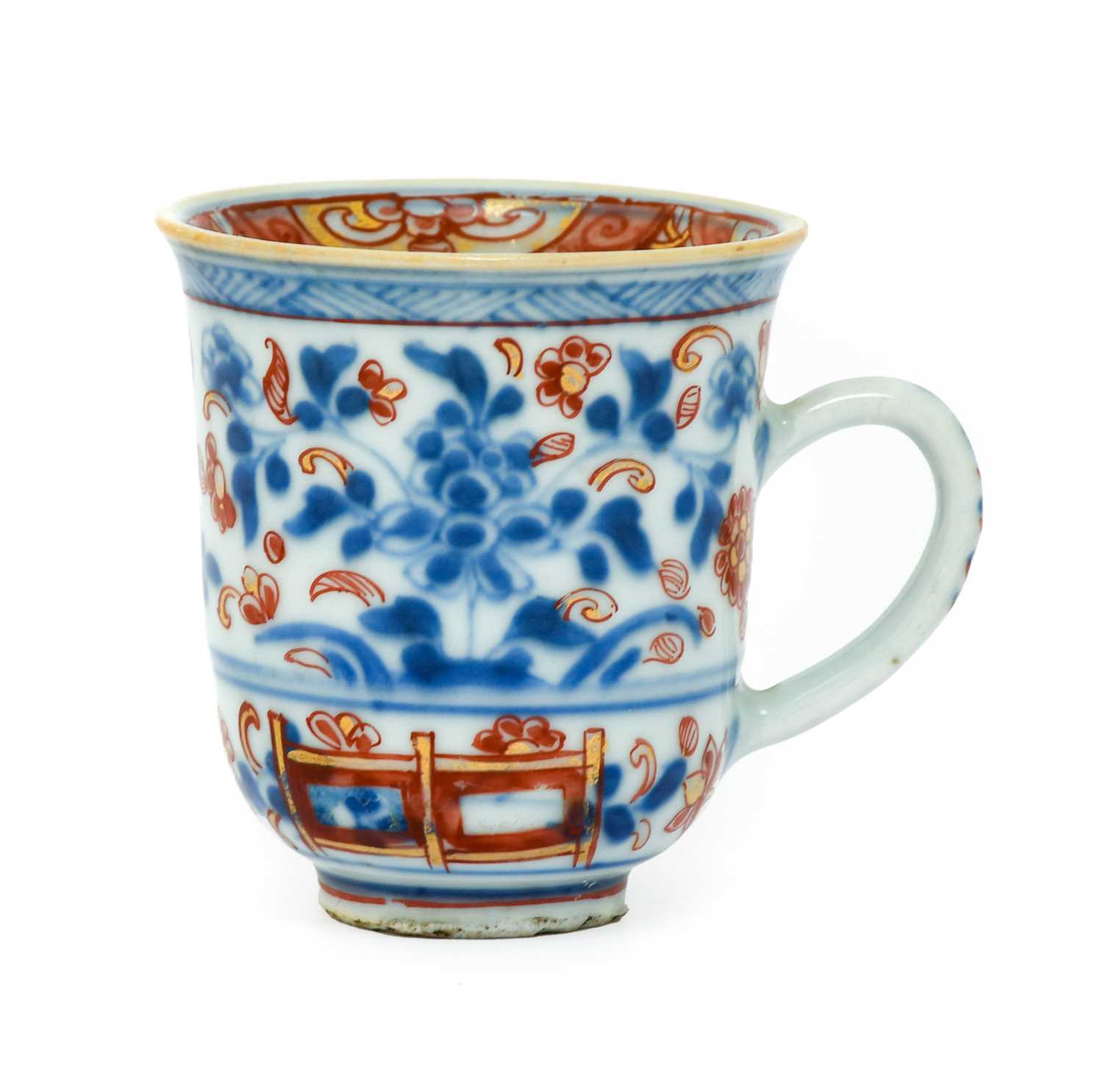 An English-Decorated Chinese Porcelain Coffee Cup, Qianlong, painted in iron-red with scroll - Image 11 of 53