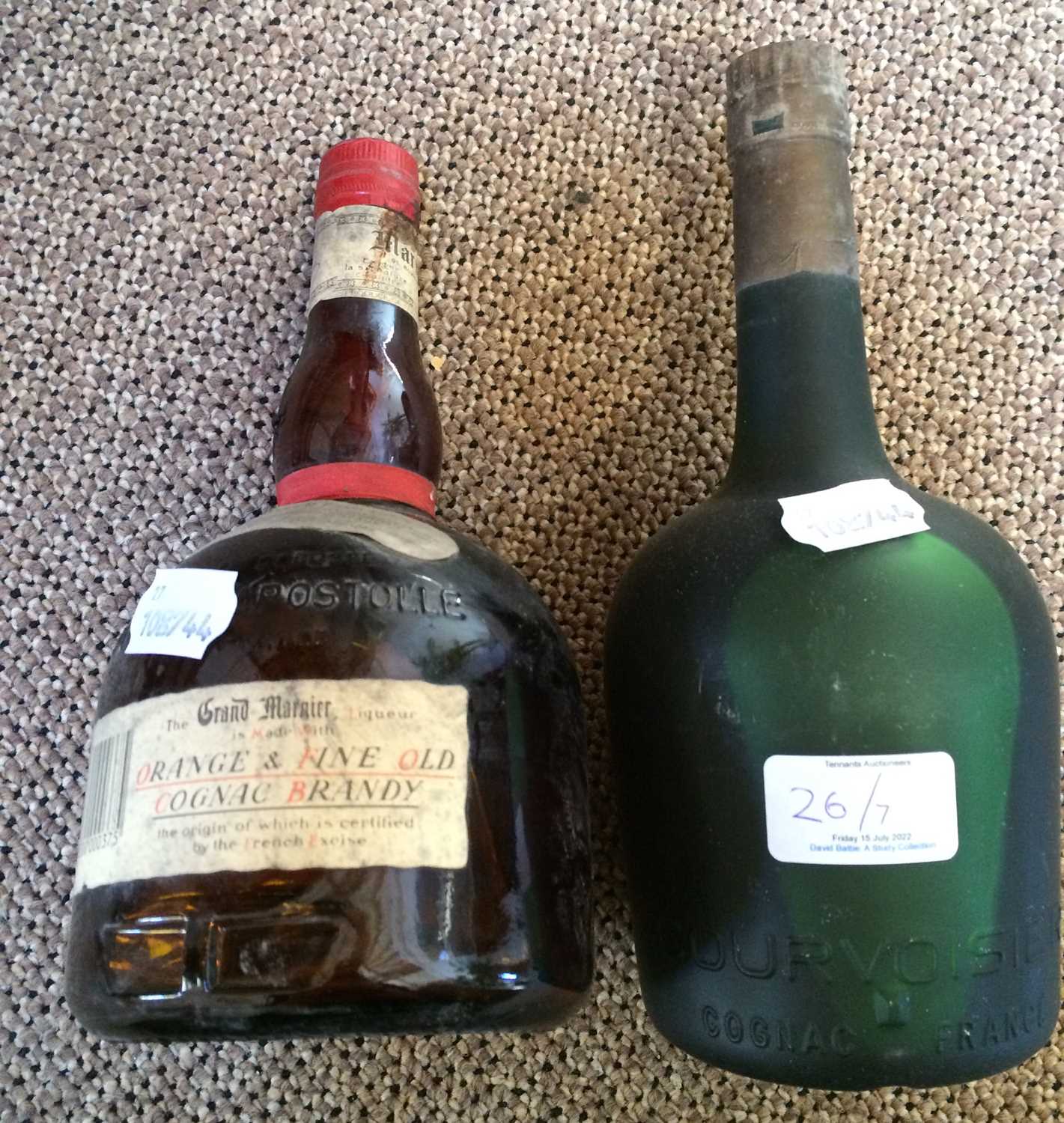 Le Bijou Ambré Fine Old Cognac, personalised label (one bottle), Courvoisier Napoleon Cognac (one - Image 5 of 17