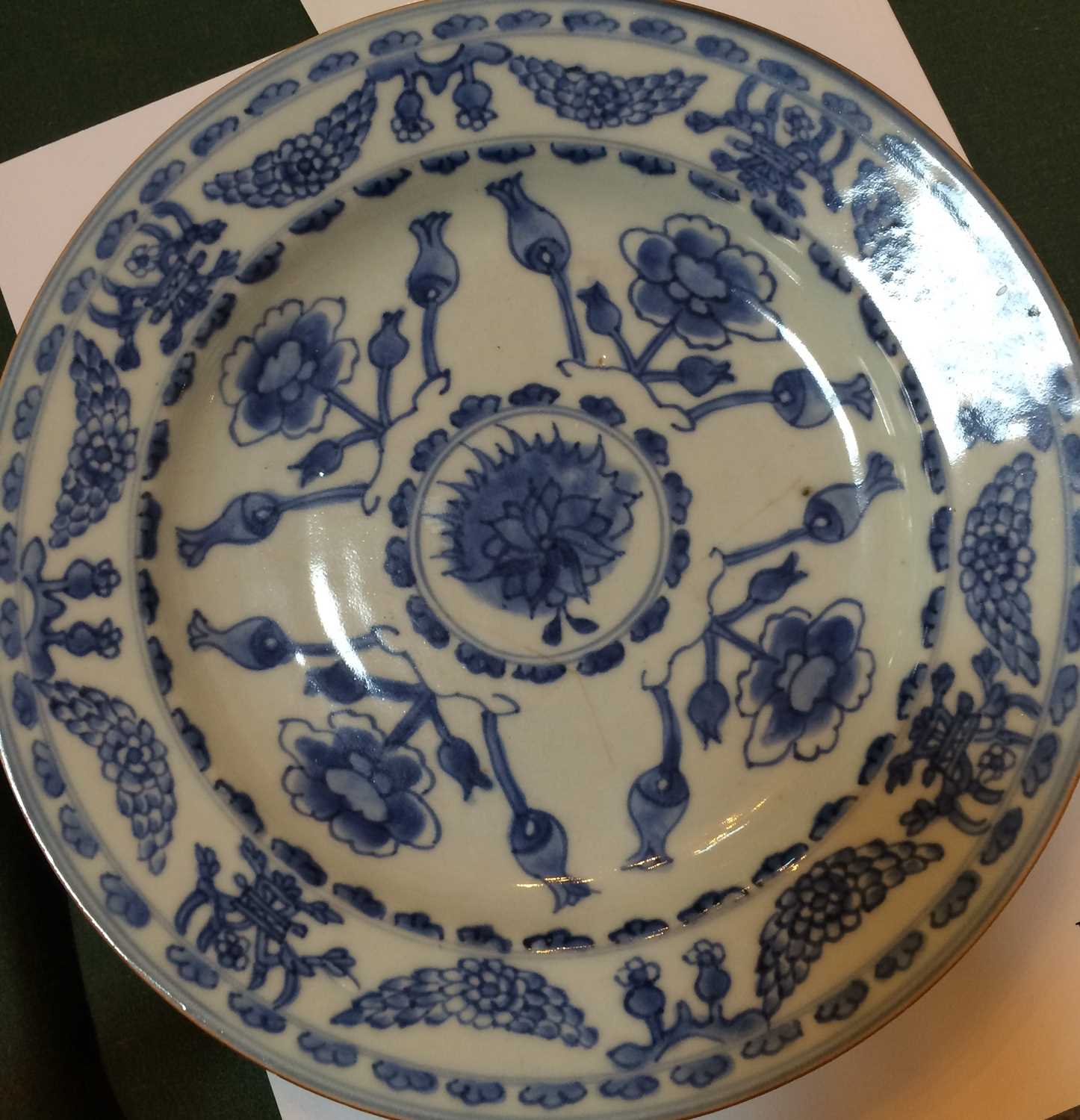 A Chinese Porcelain Plate, Qianlong, of octagonal form, painted in underglaze blue probably after an - Image 16 of 22