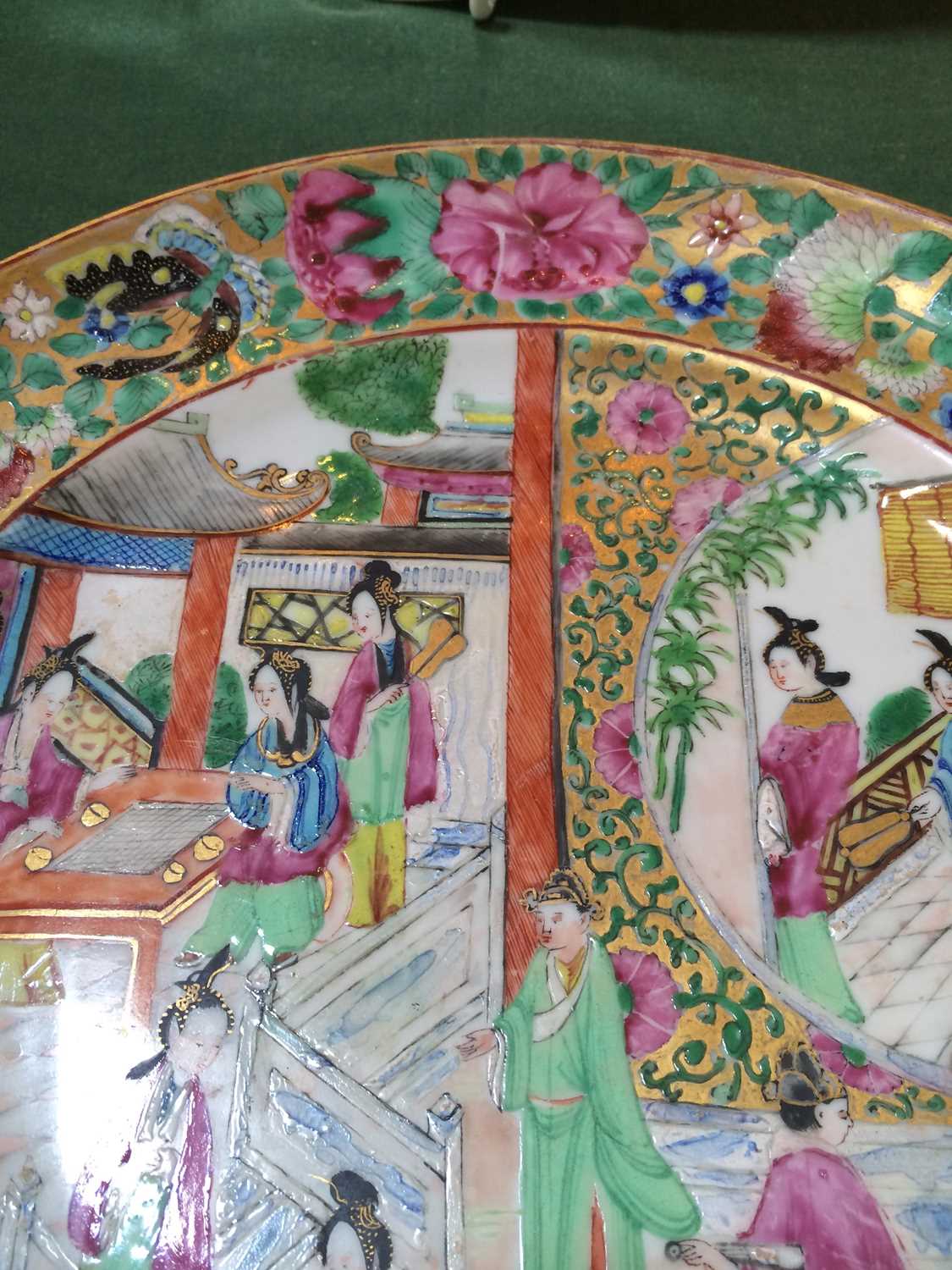 A Chinese Canton Decorated Persian-Market Plate, circa 1855, typically painted in famille rose - Image 11 of 13