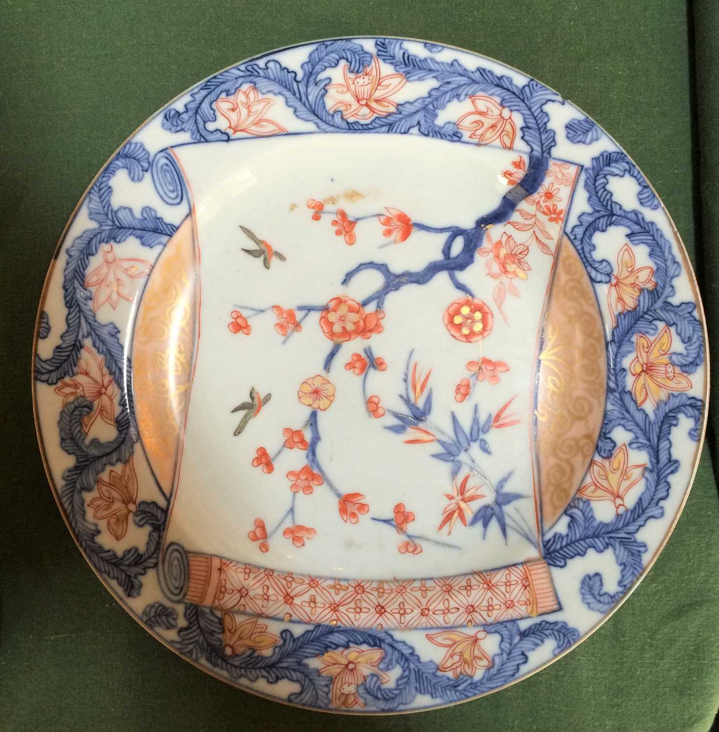 A Samson of Paris Porcelain Plate, late 19th century, painted in Chinese famille rose style with - Image 12 of 17